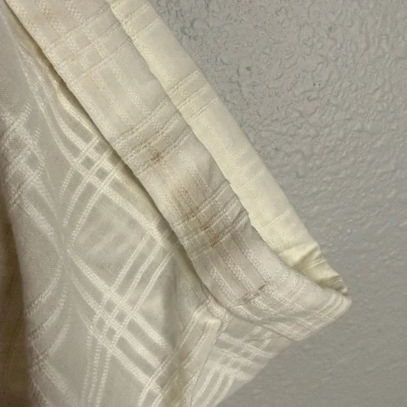 NWT Lucky Brand Grid Plaid Short Sleeve Cotton Button-Up Shirt XL * as is - Picture 9 of 10